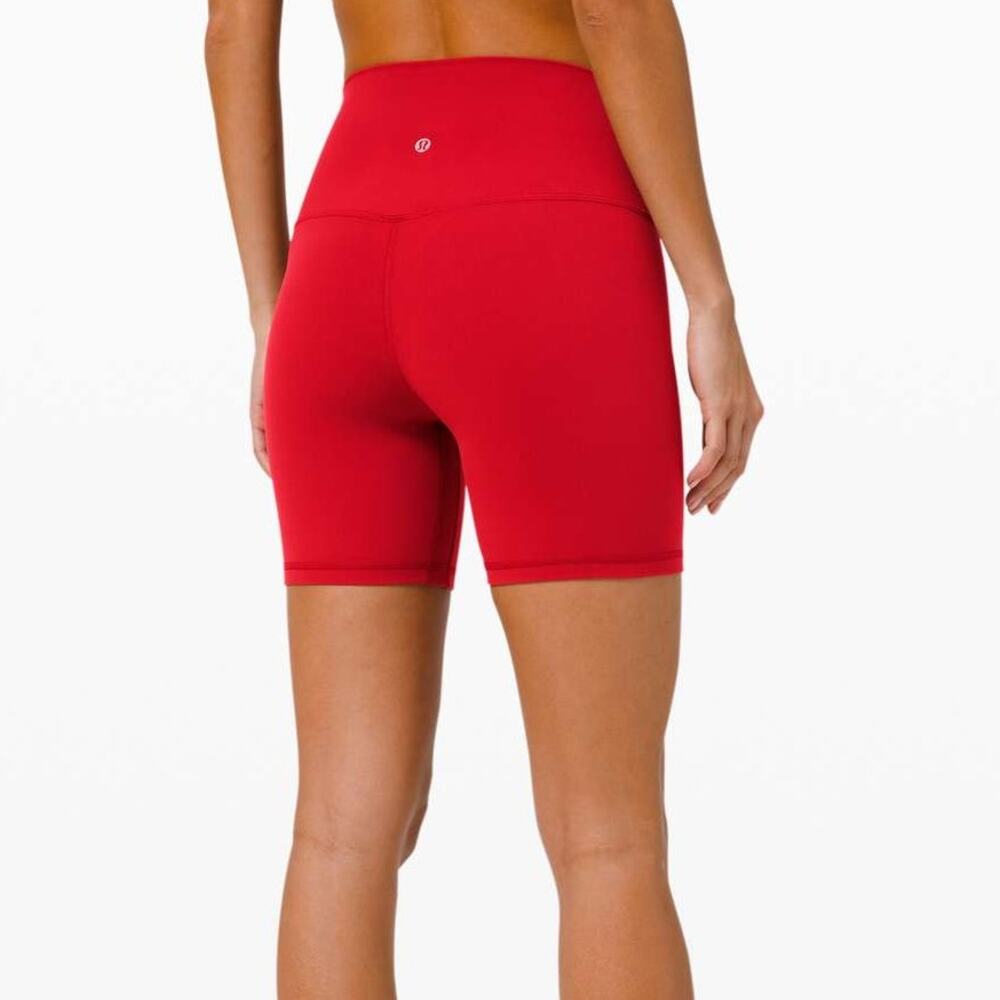 lululemon | align short 6" dark red athletic women's shorts sz US 6